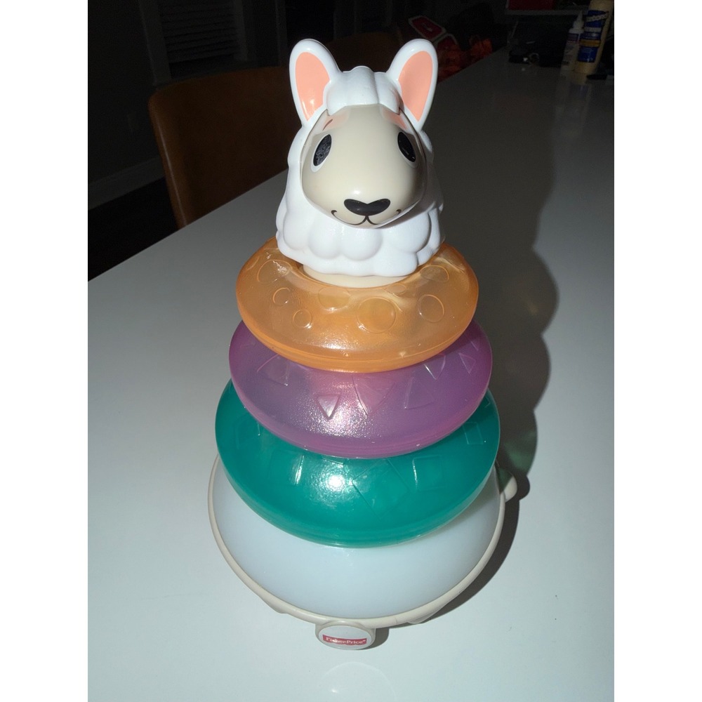 Fisher-Price Linkimals Lights & Colors Llama Musical Stacker Toy FYK59